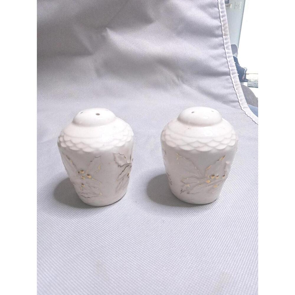 Noritake "Christmas Ball" (No. 175) salt and pepper shakers. The pattern...